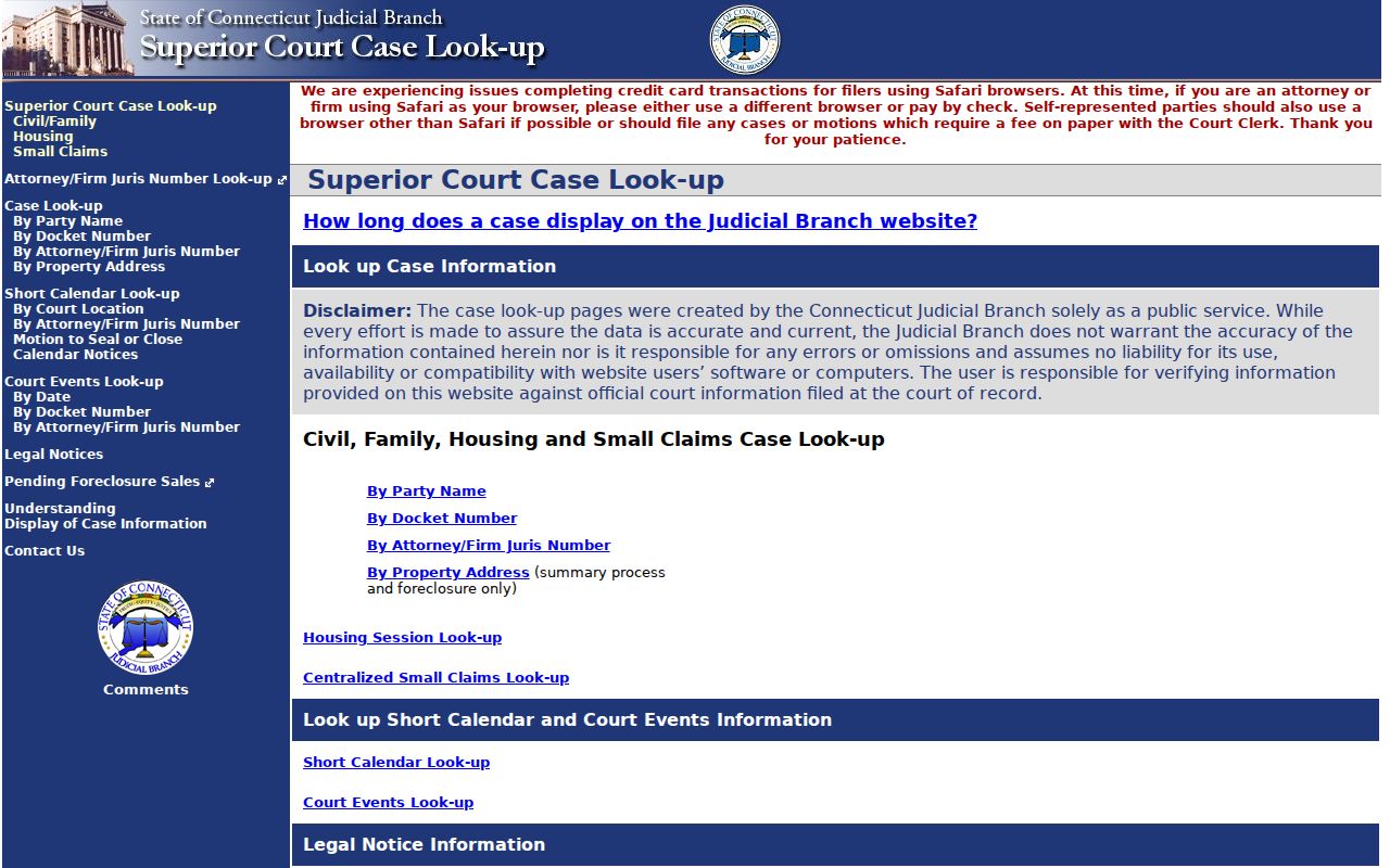 Trumbull residents directory Connecticut civil inquiry